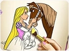 เกมส์ระบายสีกับเจ้าหญิงราพันเซล Rapunzel Coloring Book