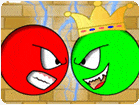 เกมส์บอลแดงผจญภัยช่วยแฟน Red Ball Vs Green King Game