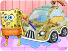 เกมส์สป็องบ็อบทำความสะอาดล้างรถ SpongeBob Car Cleaning Game