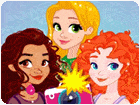 เกมส์แต่งตัวเจ้าหญิง3คนถ่ายรูปแนวสตรีท Spotted Princesses Street Style Game