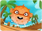 เกมส์ปลาปักเป้ากลิ้งเก็บเหรียญทอง Super Puffer Fish Game