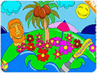 เกมส์ระบายสีเกาะสวรรค์ Tropical Island Paradise Coloring Game