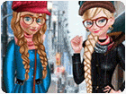 เกมส์แต่งตัวเอลซ่าแอนนาแฟชั่นสตรีทหน้าหนาว Winter Fashion Street Snap Game