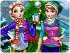 เกมส์แต่งตัวเอลซ่าเล่นสกีหิมะ Winter Holiday Fun