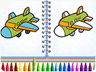 เกมส์ระบายสีเครื่องบินตามแบบ Aero Coloring Books Game
