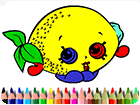 เกมส์ระบายสีผลไม้น่ากิน BTS Fruits Coloring Book Game