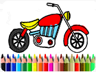 เกมส์ระบายสีรถมอเตอร์ไซค์ BTS Motorbike Coloring Game