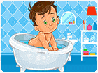 เกมส์จิ๊กซอว์หนูน้อยอาบน้ำสุดน่ารัก Baby Bath Jigsaw Game