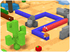 เกมส์งูเหลี่ยมกินกล่องบล็อคกี้สเน็ค Blocky Snakes Game