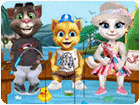 เกมส์ครอบครัวแมวไปตกปลา Cats Go Fishing Game