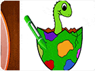 เกมส์ระบายสีไดโนเสาร์น่ารัก Dinosaurs Coloring Book Part I Game