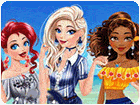 เกมส์แต่งตัวเจ้าหญิงดิสนีย์5คนไปเที่ยวทะเล Disney Princesses Beach Getaway Game