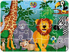 เกมส์จิ๊กซอว์สัตว์ในป่าใหญ่ King of Jungle Jigsaw Game