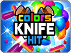 เกมส์ปามีดหลากสีสันปักเป้า Knife Hit Colors Game