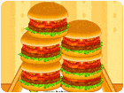 เกมส์ทำแฮมเบอร์เกอร์จานด่วน Make A Big Burger