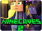 เกมส์มายคราฟตะลุยเหมืองเก็บแร่2 Minecaves 2 Game กดที่ปุ่ม Start Game