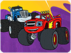 เกมส์ระบายสีรถบิ๊กฟุตการ์ตูน Monster Truck Coloring Game