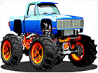 เกมส์จิ๊กซอว์รถบิ๊กฟุตสุดเท่ Monster Truck Puzzle Game