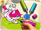 เกมส์สมุดระบายสีสัตว์เลี้ยง Pets Coloring Book