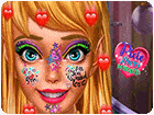 เกมส์แต่งหน้าทำสติกเกอร์ให้สาวสวย Pixie Flirty Makeup Game