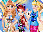 เกมส์แต่งตัวเจ้าหญิง3คนในชุดแมวเหมียว Princess Feline Style Game