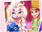 เกมส์เสริมสวยเอลซ่าโดนแอนนาแกล้ง Princesses Prank Wars Makeover