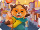 เกมส์แพนด้าเล่นสเก็ตบอร์ด Red Panda Surfer