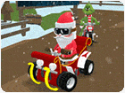 เกมส์รถแข่งซานตาครอส3มิติ Santas Rush The Grinch Chase Game
