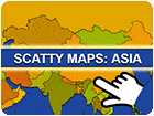 เกมส์ต่อแผนที่ทวีปเอเชีย Scatty Maps Asia Game