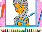 เกมส์ระบายสีเจ้าหญิงเอลซ่า The Princess Sisters Coloring Game