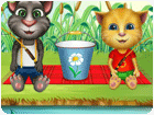 เกมส์แมวพูดได้ตกปลา Tom and Ginger Fishing Day