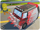 เกมส์ขับรถชนซอมบี้บนถนน Zombie Drive Game