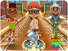 เกมส์วิ่งหนีตำรวจบนรางรถไฟ Train Surfers Game