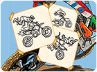 เกมส์ระบายสีรถแข่งมอเตอร์ครอส MotoCross Hero Coloring Game