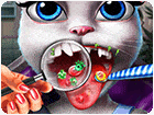 เกมส์รักษาช่องปากให้แมวแองเจล่า Kitty Tongue Doctor Game
