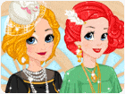 เกมส์แต่งตัวเจ้าหญิง2คนสไตล์ย้อนยุค Rapunzel and Ariel 20s Fashion Contest Game