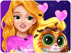 เกมส์สาวน้อยอาบน้ำแมวเหมียว Blonde Princess Kitty Rescue