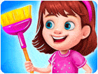 เกมส์ทำความสะอาดบ้านแสนรก Princess Messy House Cleaning