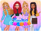 เกมส์แต่งตัวแฟชั่นสีสดใส Princesses Trending Colors