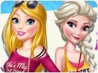 เกมส์แต่งตัวบาร์บี้กับเอลซ่า Barbie And Elsa Bffs