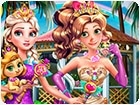เกมส์แต่งตัวเอลซ่ากับอันนาไปงานเลี้ยงการกุศล Princesses Charity Gala