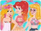 เกมส์แต่งตัวเจ้าหญิง3คนไปเที่ยวงานเทศกาล Princesses Festival Fashion Girl