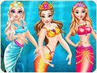เกมส์แต่งตัวเจ้าหญิง6คนเป็นนางเงือก Princess Mermaid Style Dress Up Game