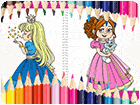 เกมส์ระบายสีเจ้าหญิงสุดสวย Beautiful Princess Coloring Book Game