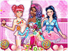 เกมส์แต่งตัวเจ้าหญิง3คนไปปาร์ตี้สุดหวาน Sweet Party with Princesses Game