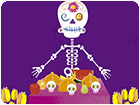 เกมส์จับผิดภาพหาดาวในรูปผีโครงกระดูก Skeleton Party Hidden Game