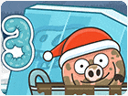 เกมส์หมูน้อยกลิ้งลงบ่อโคลนวันคริสต์มาส Piggy In The Puddle Christmas Game