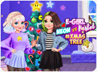 เกมส์แต่งตัวสาวสวยตกแต่งต้นคริสต์มาส Neon vs E Girl #Xmas Tree Deco