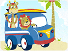 เกมส์จับผิดภาพรูปสัตว์ในรถสุดน่ารัก Cute Animals With Cars Difference Game