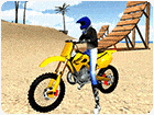 เกมส์ขับรถมอเตอร์ไซค์ผาดโผนริมชายหาด Beach Bike Stunt Game